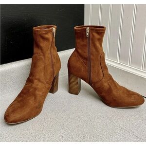 Steve Madden Tan Suede Heeled Boots